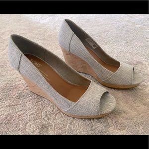 Toms Grey Wedges.